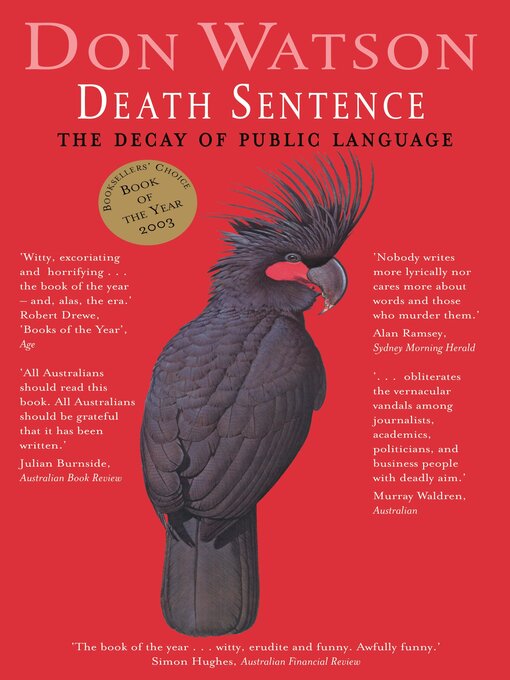 Title details for Death Sentence by Don Watson - Available
